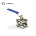 JKTL3B044 spring loaded 3 piece water tank ss316 ball valve lockout